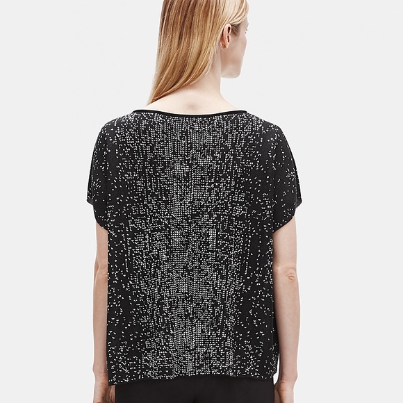 Eileen Fisher SLEEK TENCEL BATEAU NECK TOP - Picture 3 of 8